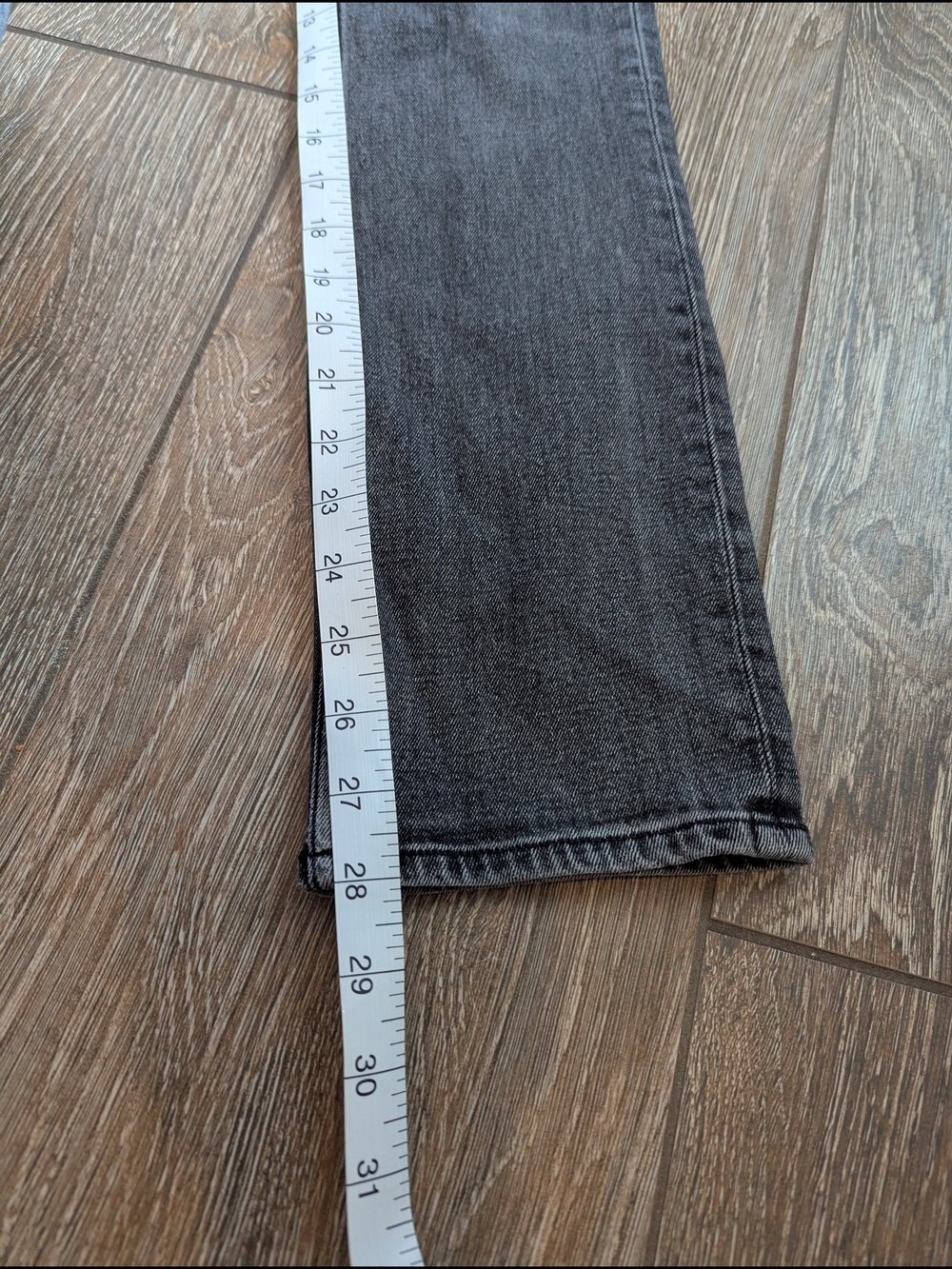 Abercrombie & Fitch 90s Slim Straight Jean Ultra High Rise Black Wash 27 4P - Picture 10 of 11